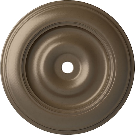 Ekena Millwork Classic Ceiling Medallion (Fits Canopies up to 8 1/4"), 44 1/2"OD x 4"ID x 4 "P, Warm Silver CM44CLWSS